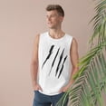 thumbnail image 3 of Effete Feline Claw Marks Scratch Unisex Barnard Tank, 3 of 4