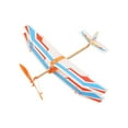 thumbnail image 5 of Twin Wing Rubber Band Powered Airplane Foam Glider Science Craft Toy Outdoor Flying Model For Kids Educational Activity, 5 of 7
