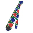 thumbnail image 6 of Men'S South African Flag Tie Fashion Causal Printed Necktie, 6 of 7