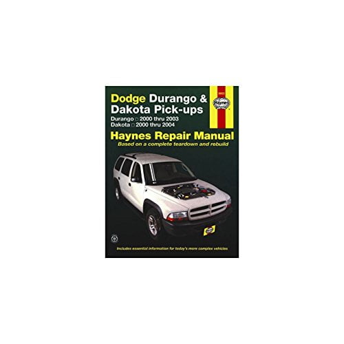 Pre-Owned Dodge Durango & Dakota Pick-ups Automotive REpair Manual: 2000 Thru 2003 (Paperback) 156392532X 9781563925320