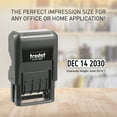 thumbnail image 5 of Trodat 4820 Printy 4.0, Self-Inking Date Stamp for Professional, Classroom and Personal Applications, 3/8” x 1-¼”, Eco-Friendly and CO2 Compensated - Black Ink, 5 of 7