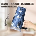 thumbnail image 5 of Camo 20oz Stainless Steel Tumbler with Handle and Straw – Insulated Travel Cup with Sliding Lid, 360° Full Wrap Printed Mug for Home, Outdoor & Sports Use, Camouflage, 5 of 6