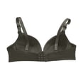 thumbnail image 6 of Feancey Comfy Everyday Bras for Women No Underwire Brassiere Breathable Casual Push Up Bra Solid Color Supportive Wireless Bralettes Gray 38, 6 of 6