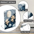 thumbnail image 3 of Wobogo Teddy Bear Night Sky Pattern Acrylic Bookends Clear L-Shaped Book Holder with Non-Slip Pads for Books Files Magazines CD DVD 5.4×4.1×8.1in, 3 of 6