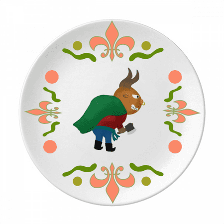 

Bull Demon Westing Flower Ceramics Plate Tableware Dinner Dish