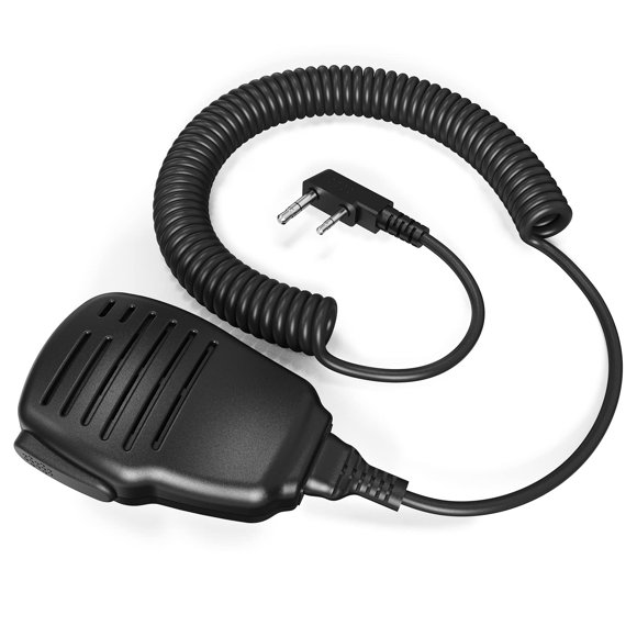 Micrófono con altavoz Walkie Talkie SAMCOM de 2 pines tipo K, paquete 1
