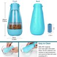 thumbnail image 7 of Dog Water Bottle, 4 in 1 Portable Foldable Dog Water Dispenser with Food Storage and Dog Poop Bag Storage for Pets Outdoor Walking Hiking Travel, 7 of 7