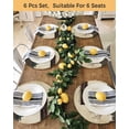 thumbnail image 4 of 13 Inch Round Placemats Set of 6, Texas Stars Vintage Non Slip Heat Insulation PP Table Mats, Bless OurHome Pots Country Wood Grain Washable Place Mats for Kitchen Dining Party Table Decor, 4 of 7
