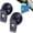 Black, variant on Hzzsbu Car Permit Holder Clip 2pcs Windscreen Parking Ticket Holder with Sucker Clip Clamp Round Ticket Note Holder for Van Caravan