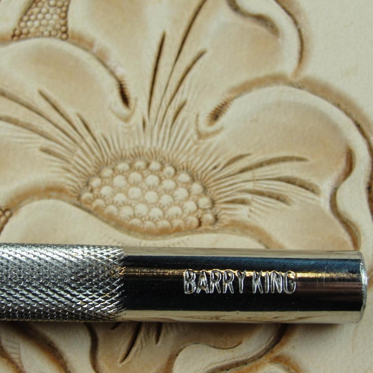 Barry King #3 18-Seed Oval Flower Center Stamp - Stainless Steel Leather Stamping Tool