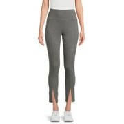 Athletic Works Women's Front Slit Leggings, Sizes XS-XL