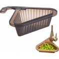 thumbnail image 1 of Kitchen Sink Swan Drainage Basket, Triangle Sink Filter, Kitchen Sink Drainage Basket, Multifunctional Triangle Sink Filter(Black), 1 of 5