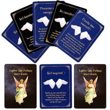 Tarot Cards Angel Oracle Cards, Life Purpose Oracle Cards Decks for Beginners,Tarot Cards with Meanings on Them