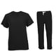 thumbnail image 2 of Conjunto de uniforme de enfermería, ropa de trabajo para centros de belleza, spas y peluqueros de mascotas. Negro S, 2 of 9