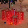 thumbnail image 2 of ITFABS Christmas Decoration Lighted Gift Box, Wrought Iron Christmas Layout, 2 of 2