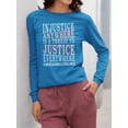 thumbnail image 2 of Injustice Is A Social Threat Long Sleeve Women's, 2 of 4