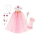 thumbnail image 5 of Disfraz de princesa para niñas con diadema, tiara, corona y cetro. Rosa, 5 of 8
