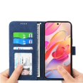 thumbnail image 2 of Funda Tipo Billetera para Samsung Galaxy A26 Carcasa Abatible con Porta Tarjetas, Bolsillo para Efectivo, Soporte Ajustable, Cierre Magnético y Correa de Muñeca Azul, 2 of 6