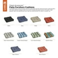 thumbnail image 6 of Classic Accessories Water-Resistant Square Patio Seat Cushions, 19 x 19 x 5 inch, Black, 2 Pack, 6 of 9