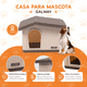 thumbnail image 2 of Casa para Perro Poli Pets Galway Café para Razas Chicas y Medianas con Piso Elevado y Ventilación, 2 of 6