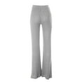 thumbnail image 3 of Kureaily Fashionable Casual Solid Color Micro Flare High Waisted Pants Slim Fitting And Versatile Slim Women Pants Beach Lounge Pants, 3 of 4