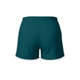 thumbnail image 5 of Women's Running Shorts Contrast Trim Soft Yoga Shorts High Waisted for Athletic Fitness Casual with Pockets Navy L, 5 of 6