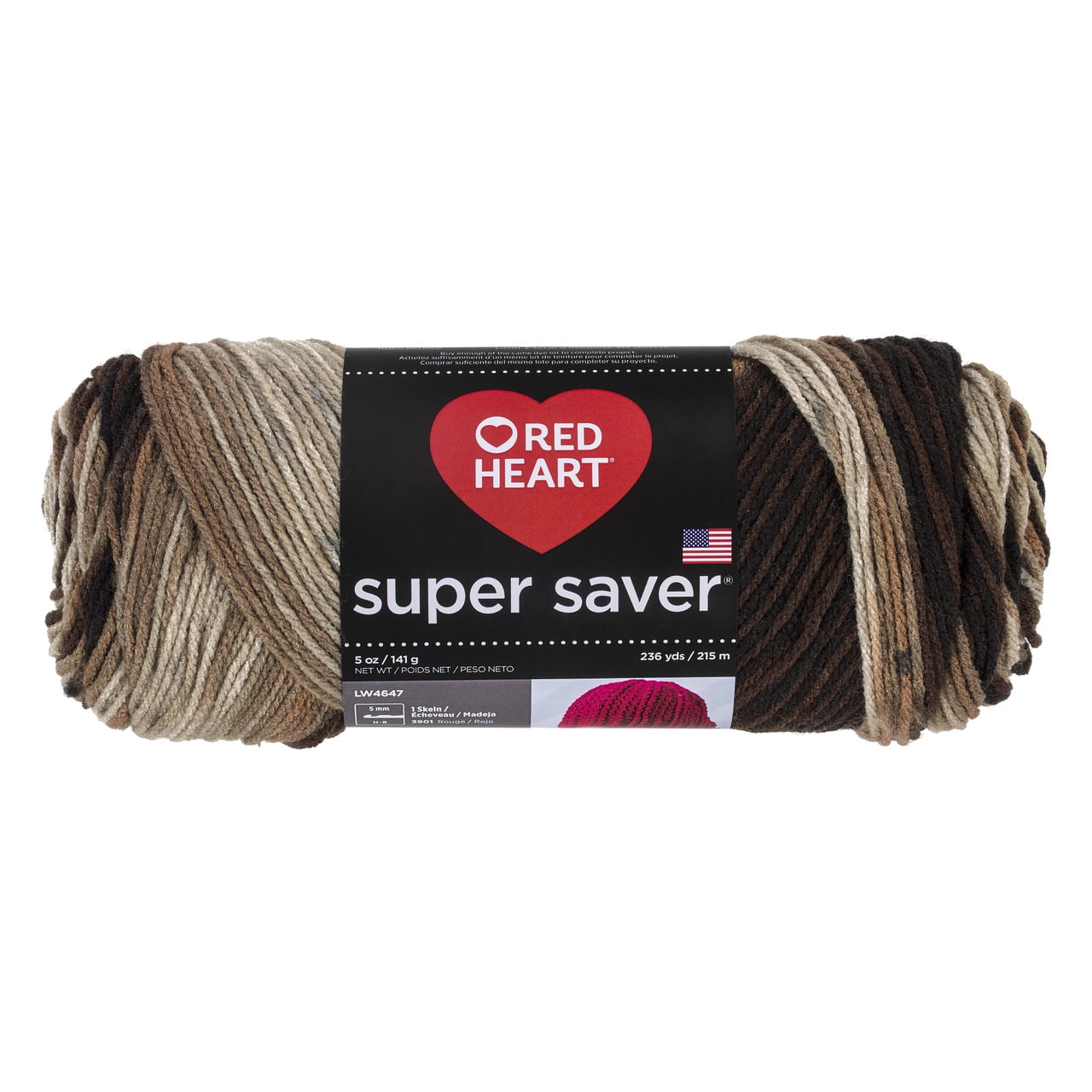Red Heart Super Saver Acrylic Econ Platoon Yarn, 1 Each