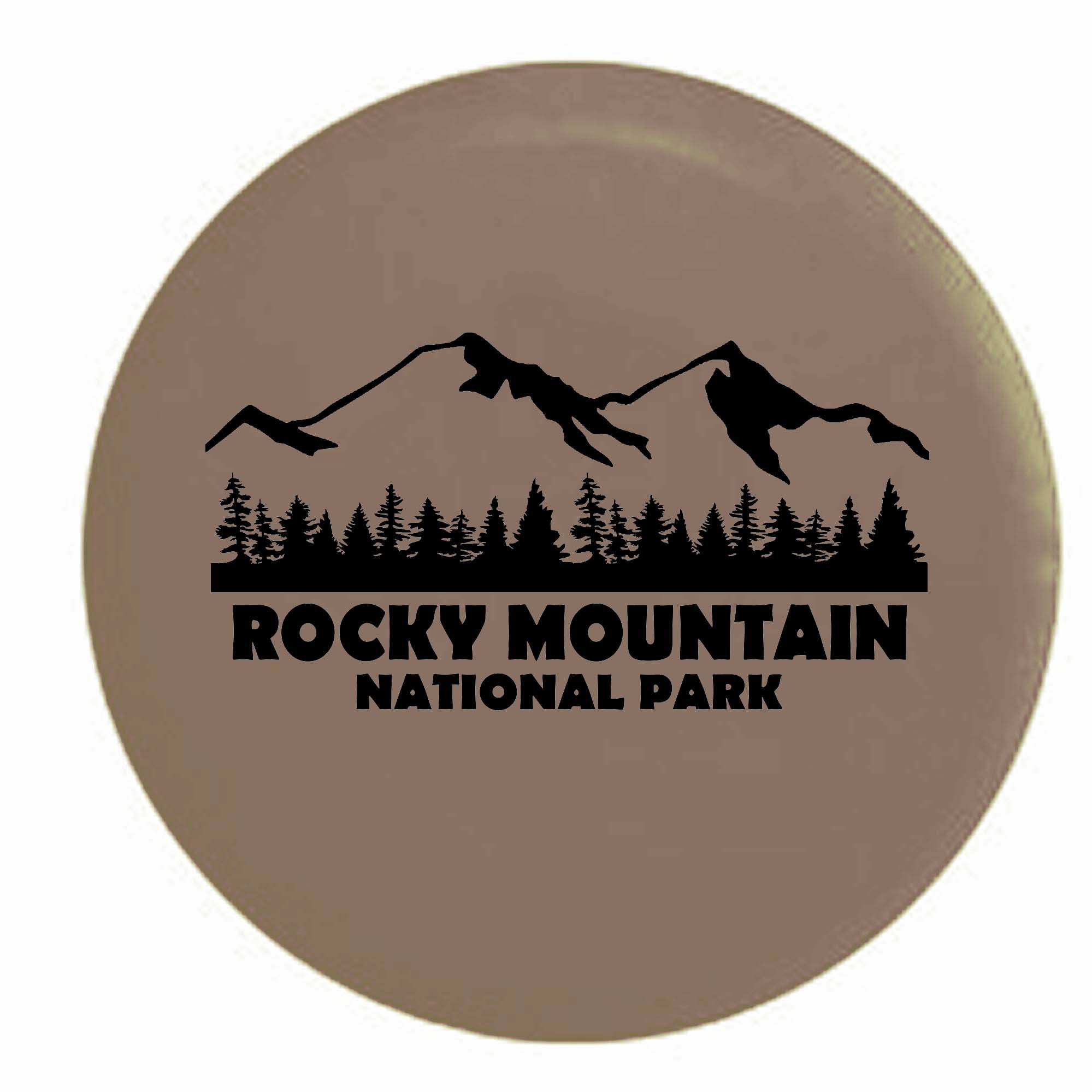 Pike Rocky Mountain National Park Colorado Trailer RV Spare Tire Cover OEM Vinyl Black 32 in 