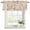 Charcoal orange, linen, variant on 2 Pack Valances for Window, Grey Brown Botanical Short Curtains for Kitchen Bedroom Living Room, Rustic Country Spring Floral Summer Leaf Rod Pocket Small Window Treatment Valance Drapes 42 x 18 Inch