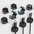 thumbnail image 1 of Magnetic Cable Clips with Enhanced Adhesive - 9 Pack for Cable Organization, 1 of 7