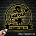 thumbnail image 4 of Craftnamesign Custom Softball Catcher Metal Wall Art, Custom Name Sign Home Decor, 4 of 5