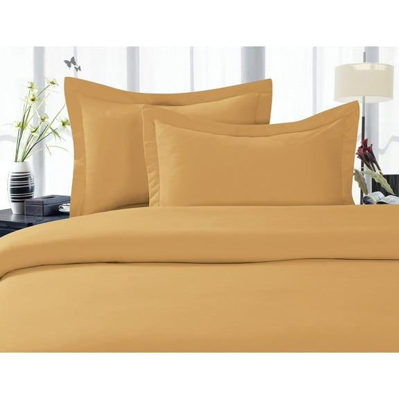 1800 Series Wrinkle 3-Piece Bed Sheet set, Deep Pocket - Twin/Twin XL Gold