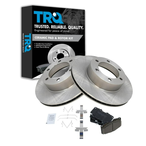 TRQ Brake Pad & Rotor Kit Posi Ceramic Front for 96-02 Toyota 4Runner NEW BKA11227