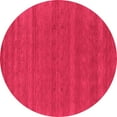thumbnail image 1 of Ahgly Company Indoor Round Abstract Pink Contemporary Area Rugs, 7' Round, 1 of 4