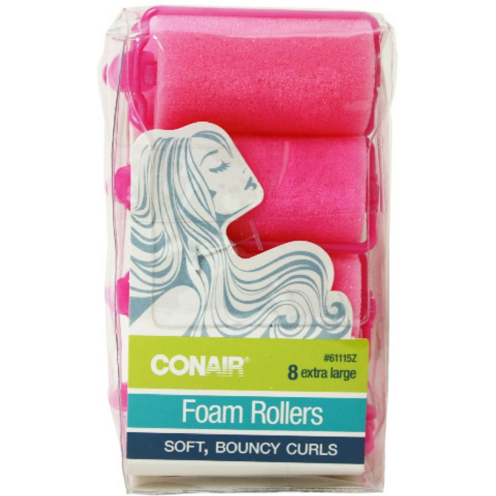 2 pack conair styling essentials extra large foam rollers 8 ea