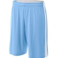 thumbnail image 2 of A4 Reversible Moisture Management 10" Short For Men in Lt Blue/White | N5284, 2 of 2