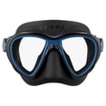 thumbnail image 2 of Visor Máscara Adulto CRESSI  Quantum Negro/Azul Dos Lentes Transparentes Bajo Volumen Antiempañante, 2 of 6