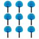 thumbnail image 1 of Cabeza de plumero Webster con forma de telaraña, 9 unidades, roscada para poste azul, 1 of 5