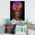 thumbnail image 3 of Designart 'African American Woman Portrait with Turban VI' Modern Framed Art Print, 3 of 4