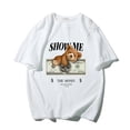 thumbnail image 2 of Camiseta de manga corta con estampado de oso de dibujos animados para hombre y mujer, Top de algodón de alta calidad, ropa de moda de gran tamaño, Envío Gratis xuanjing unisex, 2 of 2
