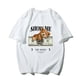thumbnail image 1 of Camiseta de manga corta con estampado de oso de dibujos animados para hombre y mujer, Top de algodón de alta calidad, ropa de moda de gran tamaño, Envío Gratis xuanjing unisex, 1 of 1