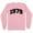 Pink, variant on 1979 College Style Long Sleeve Shirt Unisex Large White
