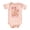 Peach Bodysuit, variant on Happy Easter Floral Bodysuit for Baby Girls Spring Holiday Flowers and Bunnies Boho Toddler One-Piece Natural Bodysuit 18 Months