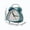 Blue, variant on LNOGEUPG Vintage Triangular Shape Twin Bell Alarm Clock, Non Ticking Silent Analog Wake Up Clock with Night Light for Office Bedroom Home Decor (Lake Blue)