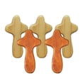 thumbnail image 3 of 5 piezas de cruz de madera para centros de mesa con palma, decorativas cruces de bolsillo cristianas para oración, para fiestas, escritorios y Navidad, 3 of 9