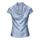 thumbnail image 5 of Camiseta de Manga Corta de Verano para las Mujeres Cuello de Vaca Color Sólido Casual, Camisetas de Manga Corta de las Mujeres Casual Elegante de Uso Diario, 5 of 7
