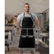 thumbnail image 2 of Water-Resistant Kitchen Apron Set with Pockets for Cooking and Baking (Black, 2-Pack), 2 of 5