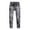 Gray, variant on POIUYTR Jean Look Leggings for Women High Waist Tummy Control Ripped Denim Jeggings Soft Stretch Skinny Seamless Full Leggings with Pockets