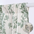 thumbnail image 6 of Alishomtll Floral Curtains for Living Room Farmhouse Country Linen Curtains Light Filtering Window Drapes,Sage Green ,52"x84", 2 Panels, 6 of 11