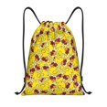 thumbnail image 1 of Saiise Duck with Star Sunglasses Pattern Sports Drawstring Backpack - String Swim Gym Bag with Wet Proof Pocket for Women&Men-Small, 1 of 6